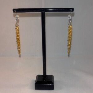 Hand Crafted Gold Chain Earrings